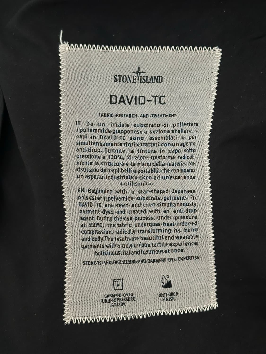 스톤아일랜드 다비드 tc 자켓 XL(105-110) 블랙 상품이미지2