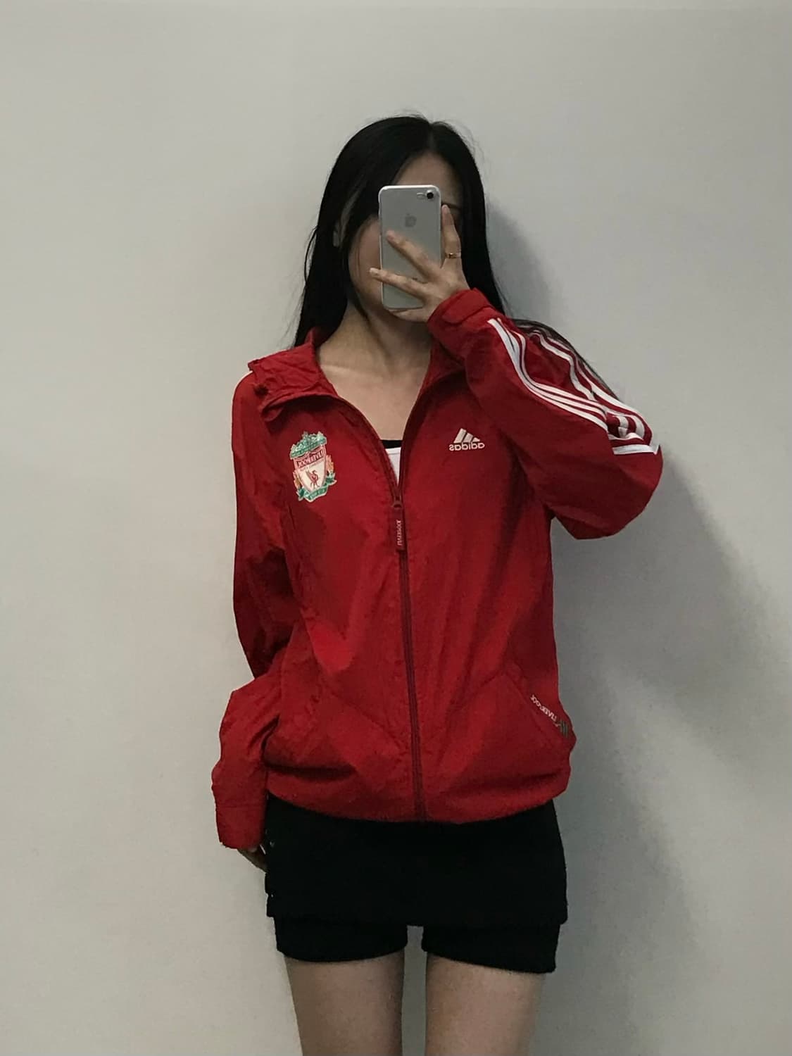 아디다스 리버풀 레드 바람막이 자켓 상품이미지1