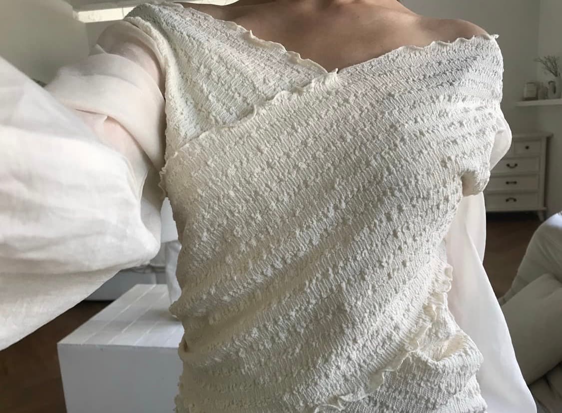 Vintage wrap blouse 상품이미지2