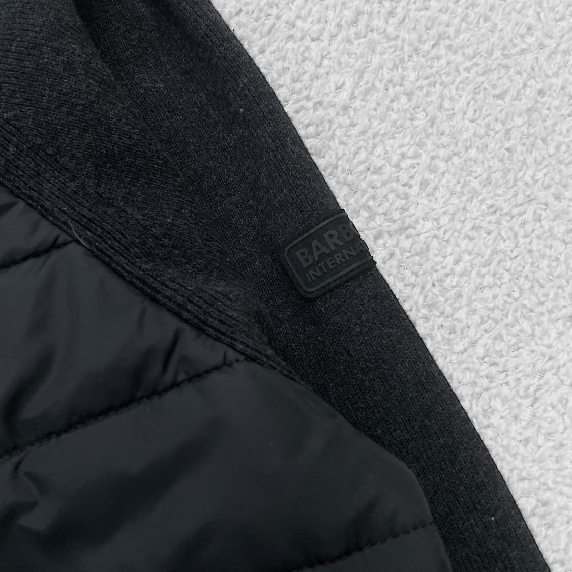 바버 Barbour 인터내셔널 알비 배플 경량 니트 후드 집업 상품이미지3