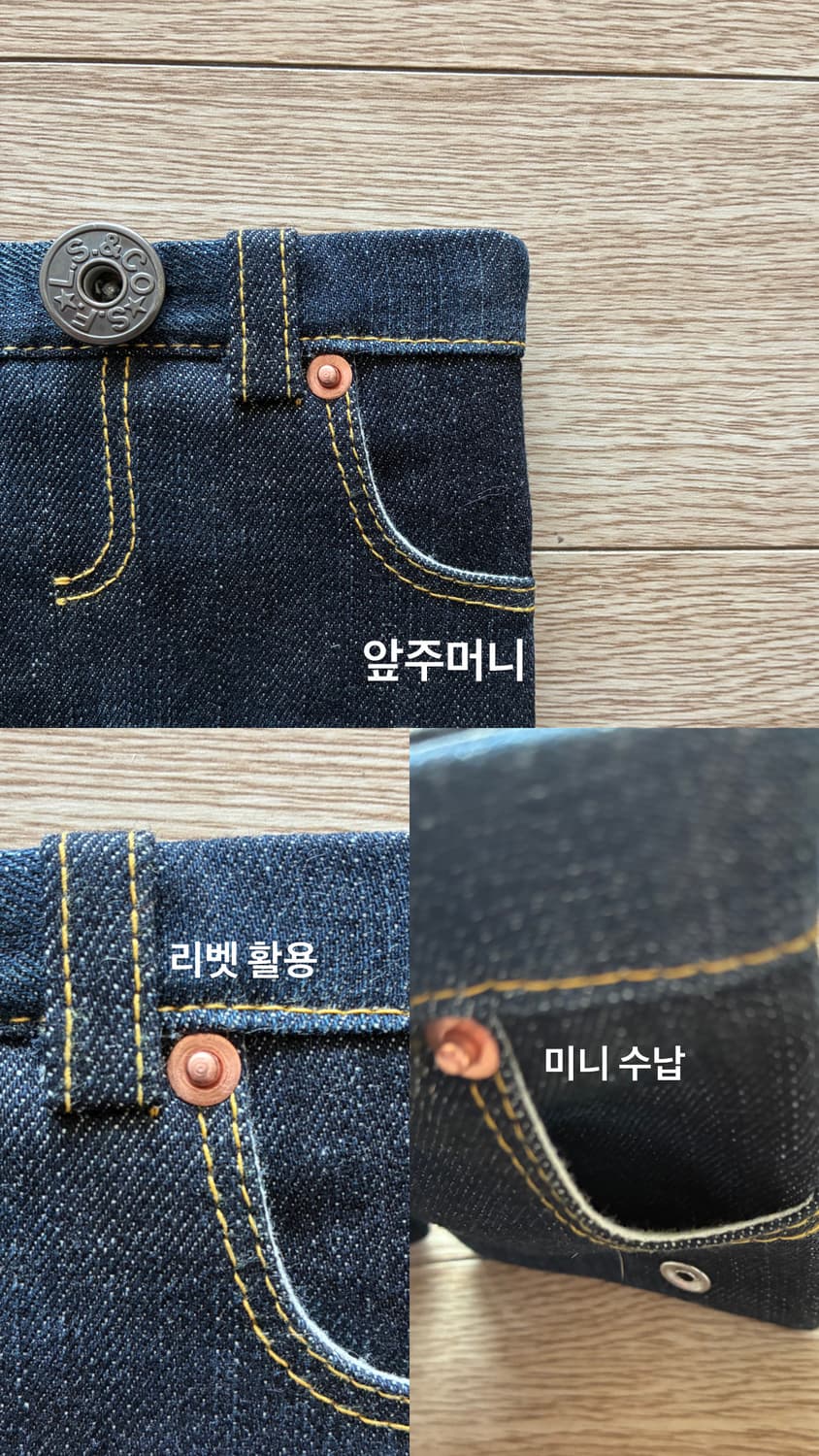 Levi's 522 demin Remake wallet 상품이미지7