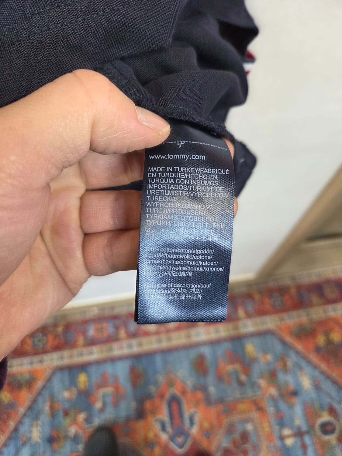 타미힐피거 빅플래그 골드 레터링 자수 반팔 L xl 상품이미지4