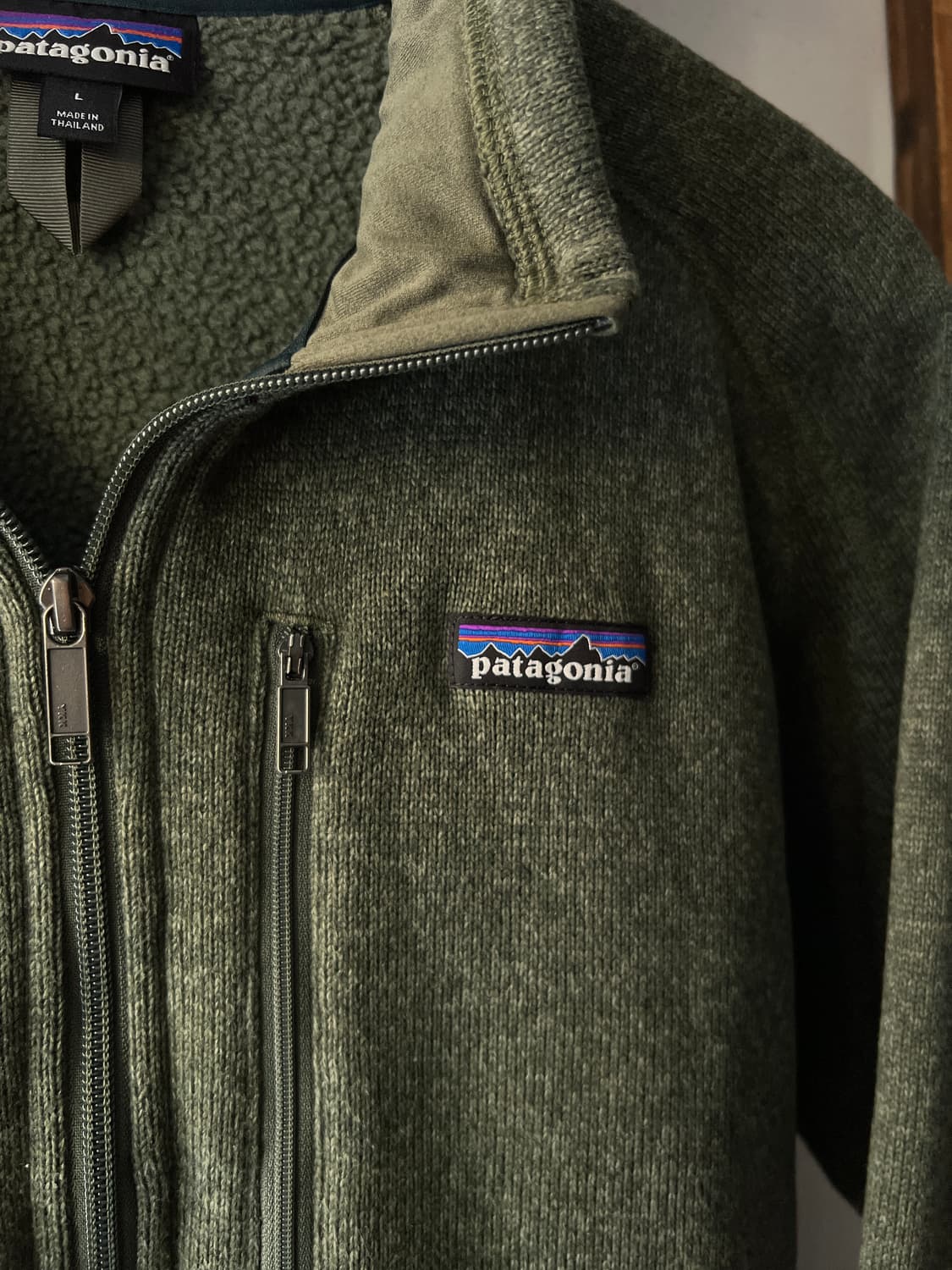 [L]파타고니아 BETTER 카키 하프집업 스웻셔츠 상품이미지4