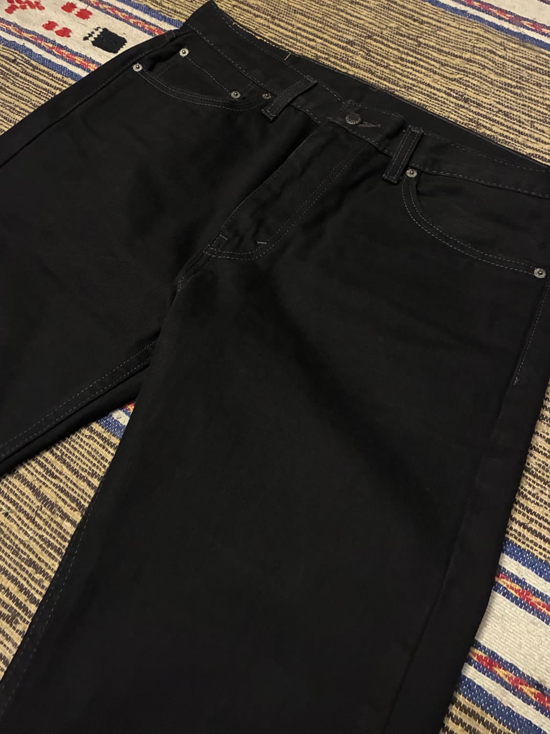 (33)Levis 리바이스 505 스트레이트 블랙진 데님 흑청 상품이미지2