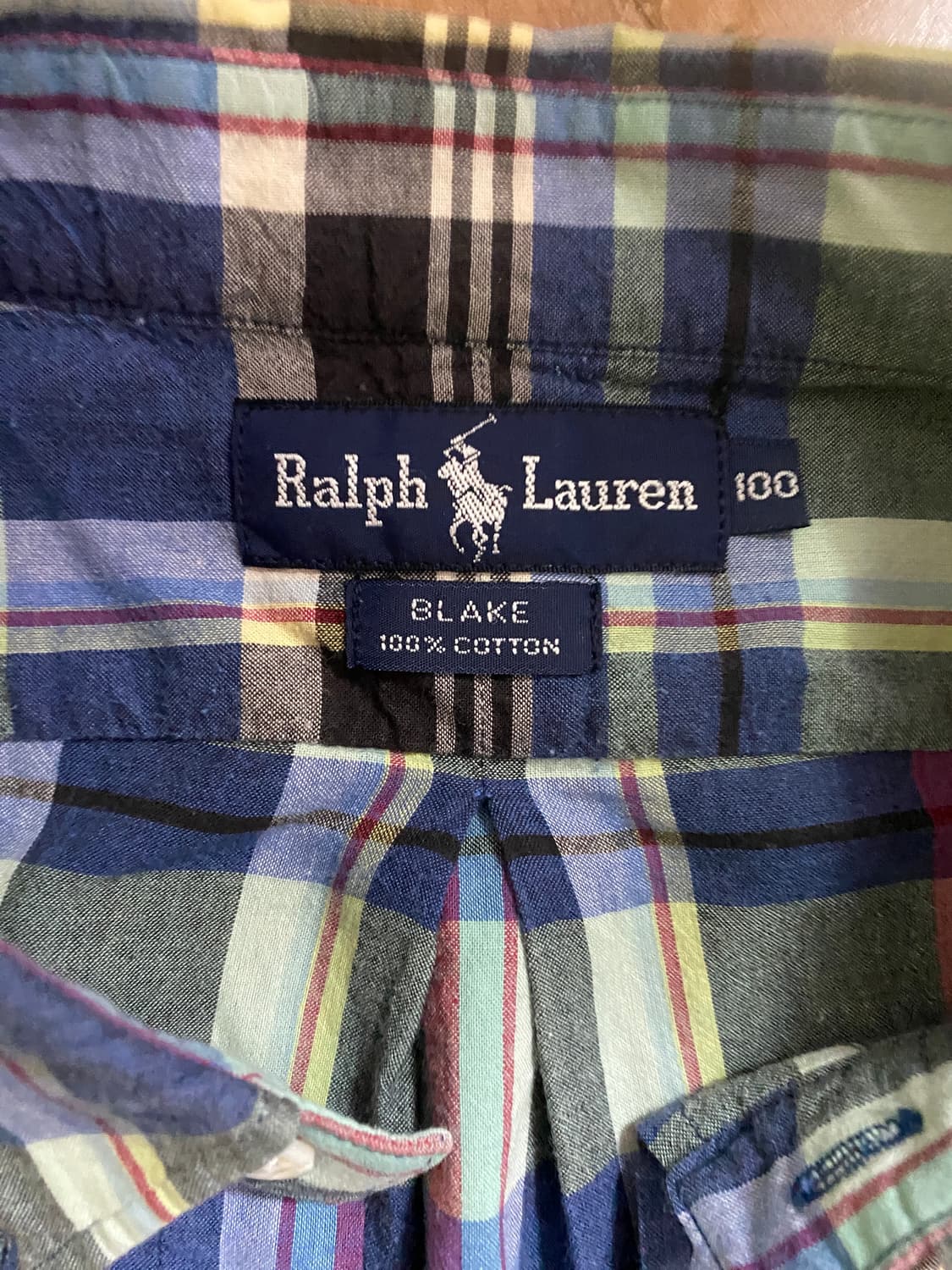 랄프로렌 여름용 남성 체크 셔츠 105 상품이미지2