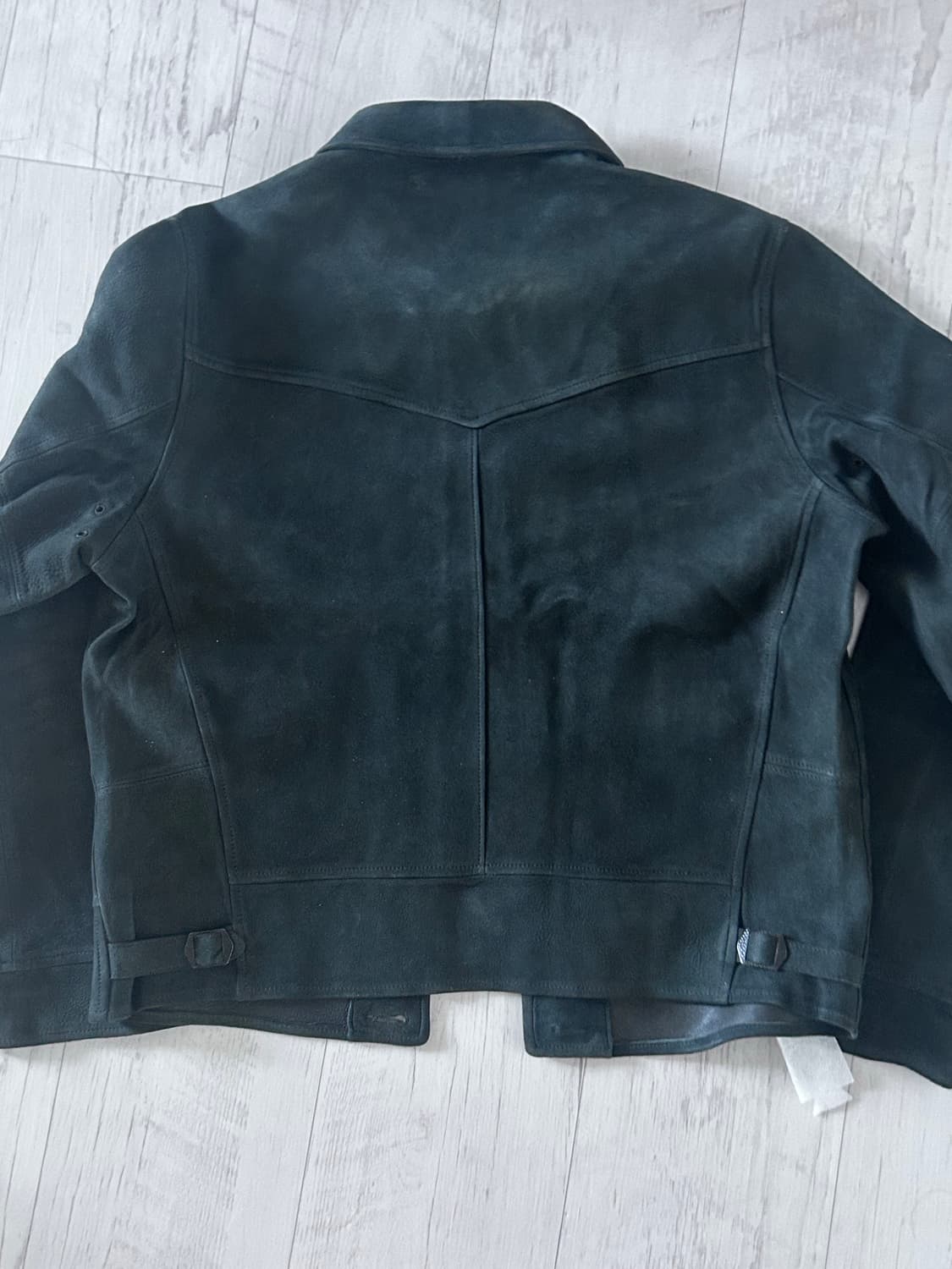 RRL 뉴스보이 스웨이드 레더 블랙 M 상품이미지2