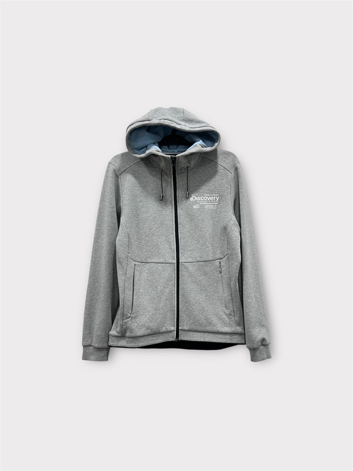 디스커버리 그레이 후드집업 여성 90사이즈 상품이미지1