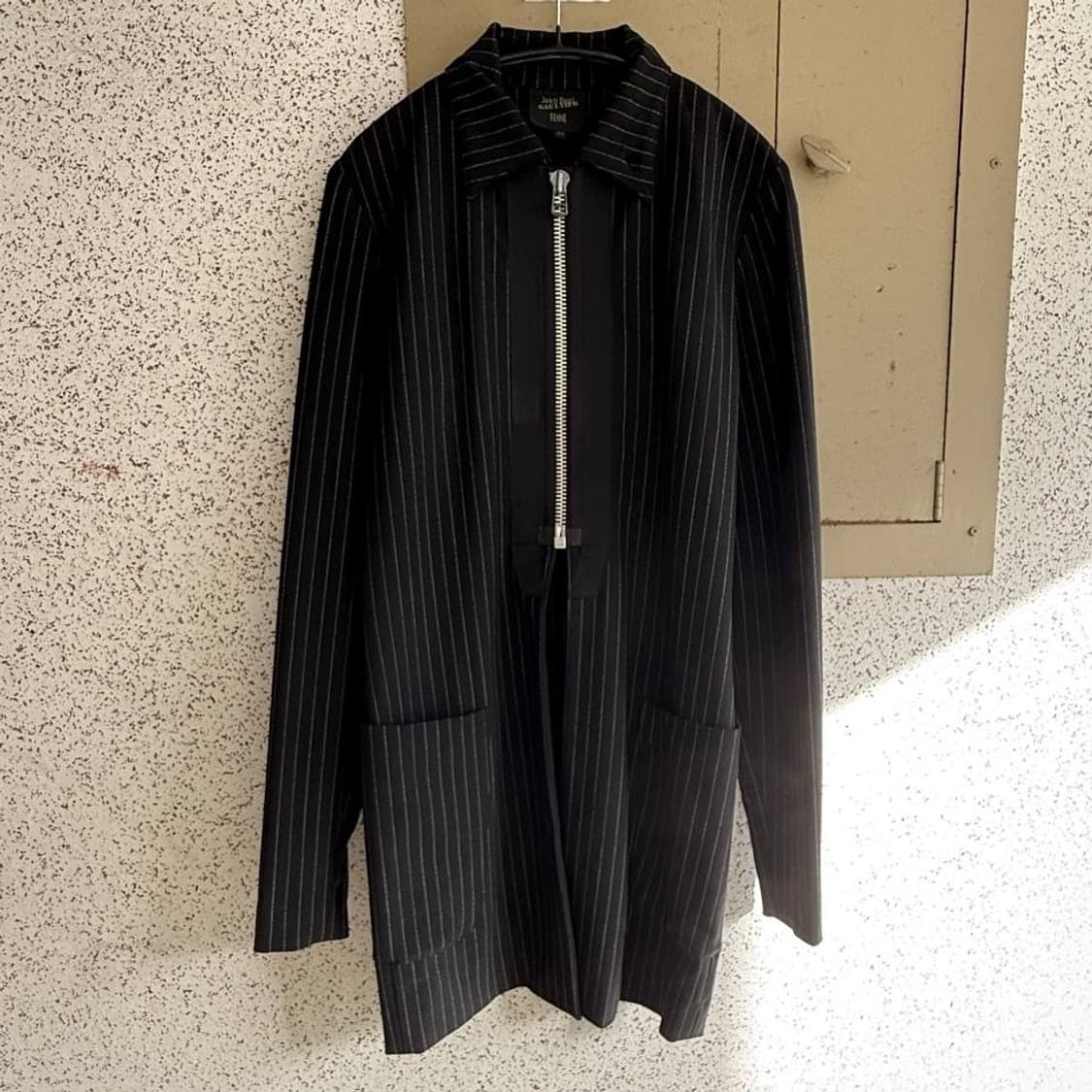Jean Paul Gaultier Pinstripe Zip Coat 상품이미지5
