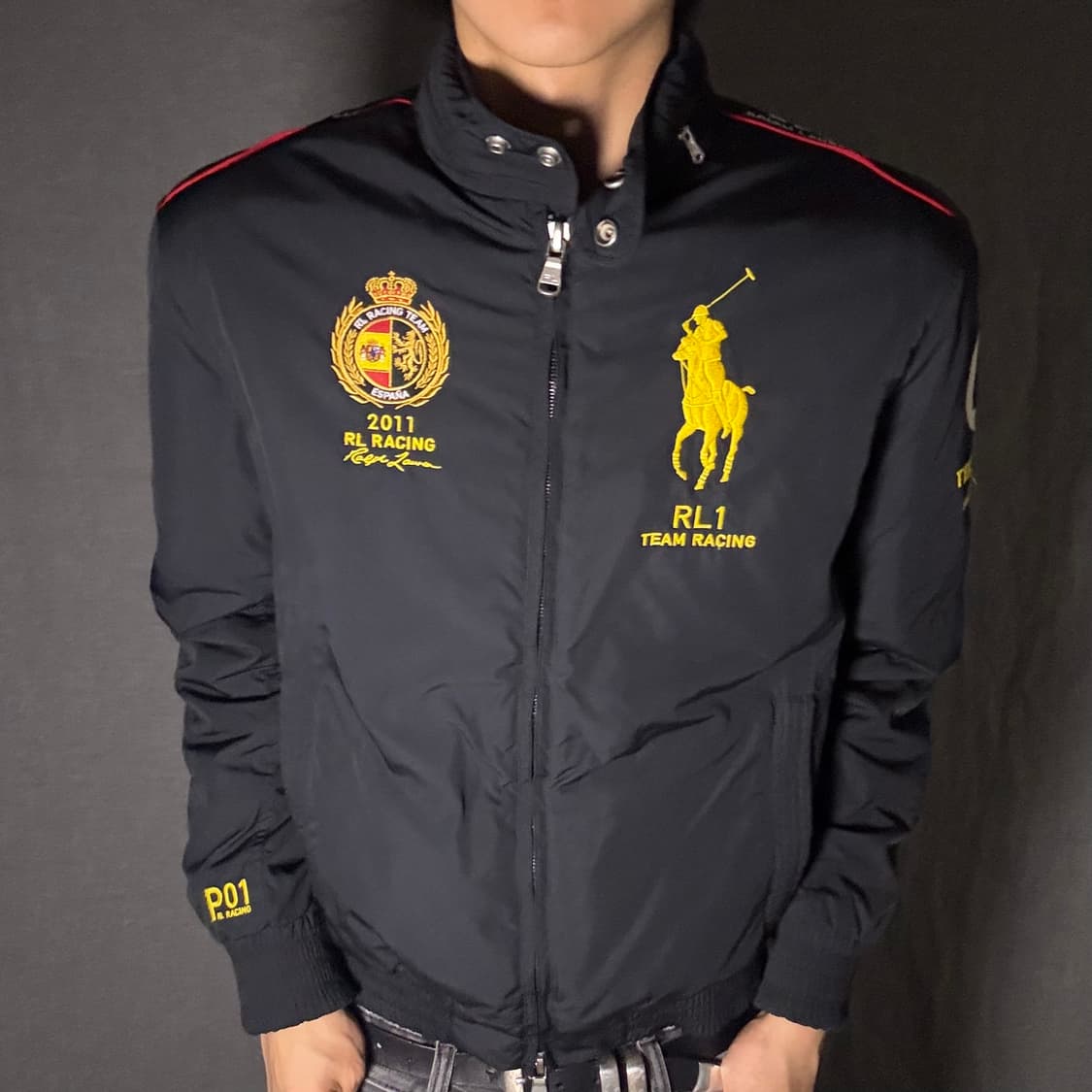 폴로 빅포니 스페인 레이싱 블랙 자켓 L 상품이미지3