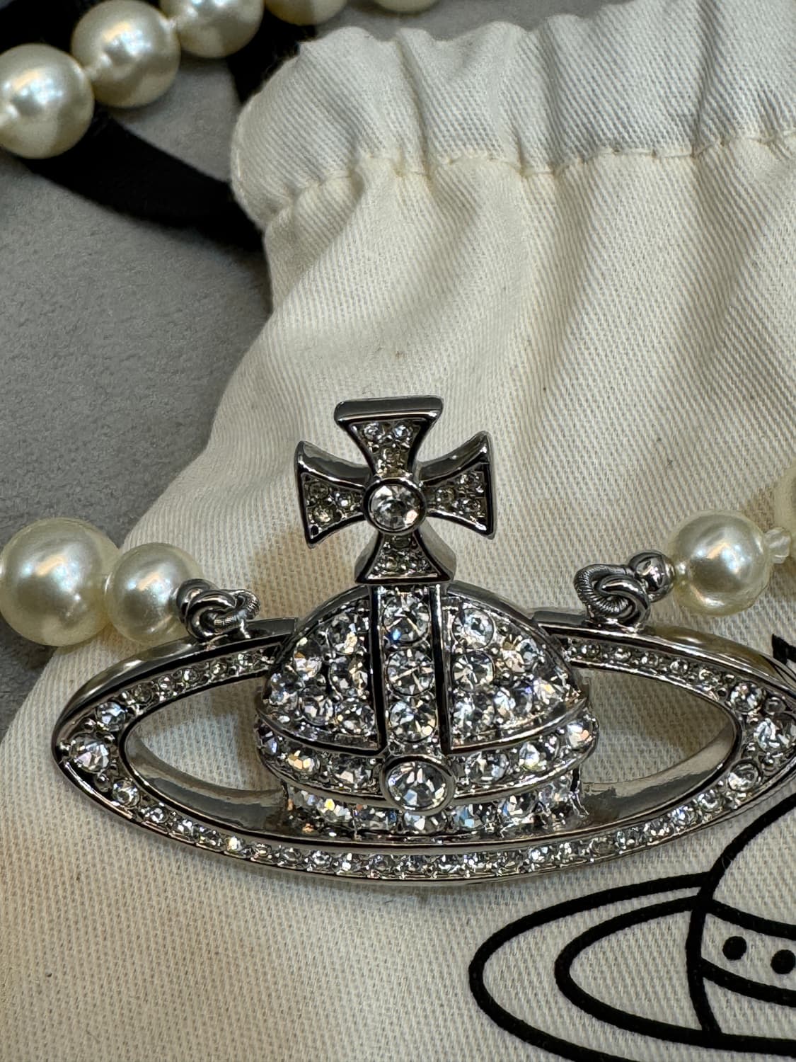 비비안웨스트우드 진주 초커 목걸이 네크리스  상품이미지2