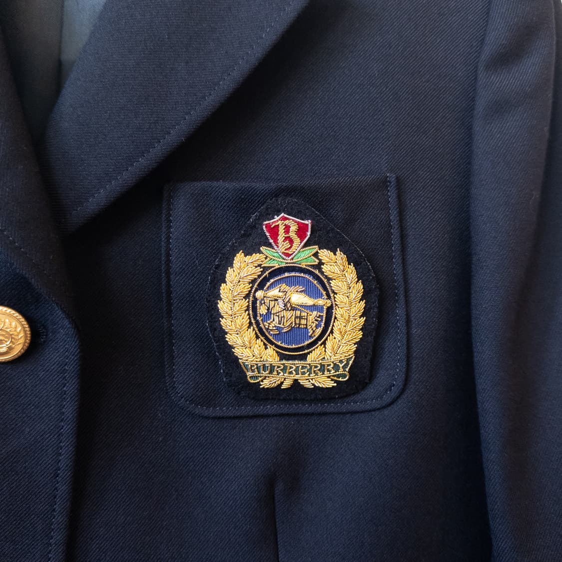 버버리 크레스트 금장 울 자켓 상품이미지8