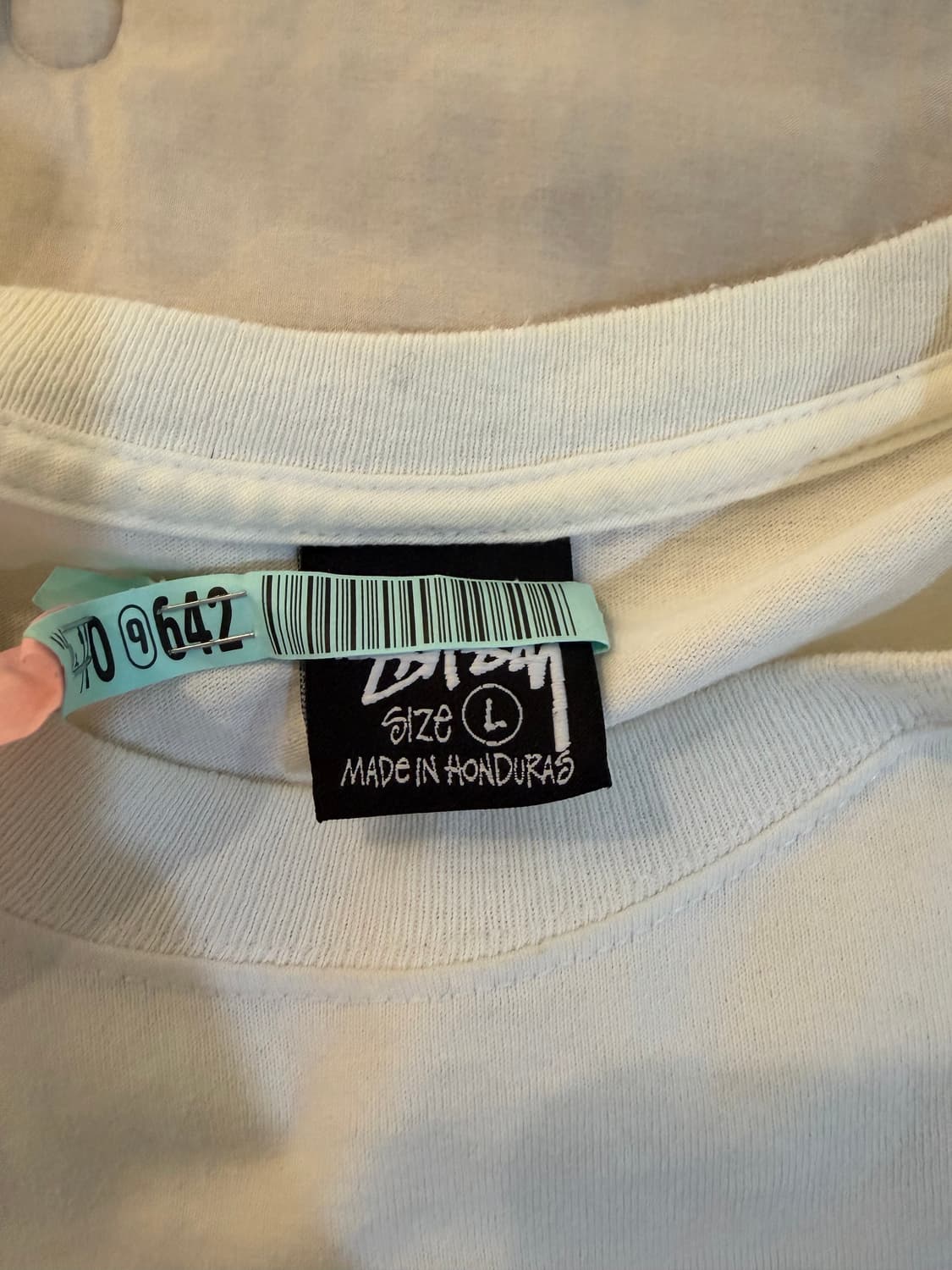 (L)스투시 베이직 롱슬리브 티셔츠 화이트 상품이미지4