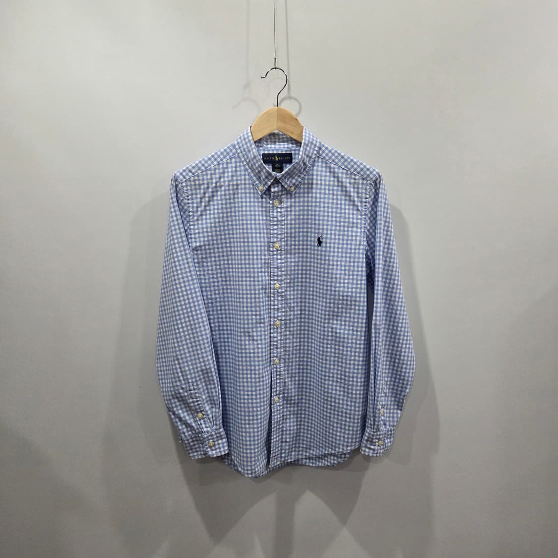 폴로랄프로렌 보이즈 버튼다운 깅엄체크 셔츠 XL/18/20 상품이미지1