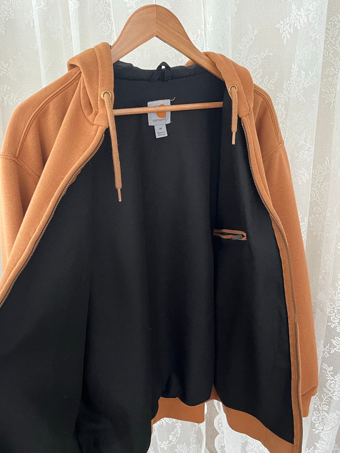 M) 칼하드 써멀 후드집업 브라운 상품이미지3