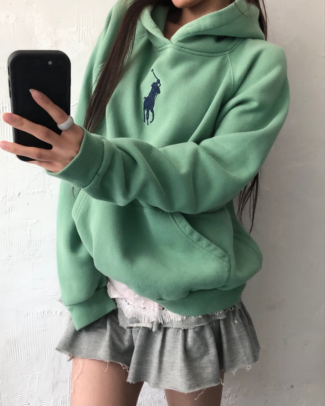 Polo 폴로 랄프로렌 QR라벨 빅포니 후드티 상품이미지7