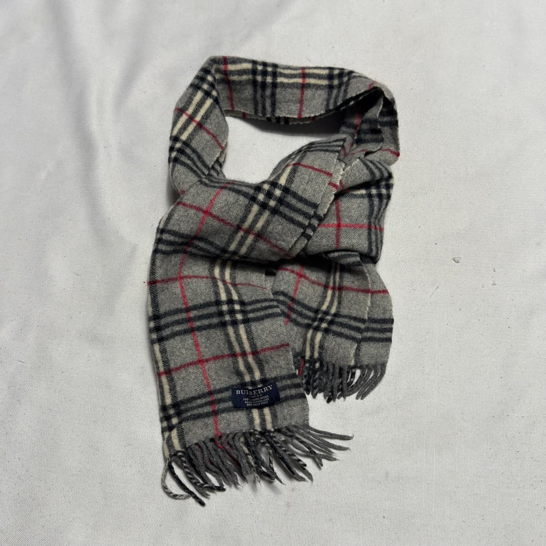OS 버버리 노바체크 그레이 머플러 상품이미지3