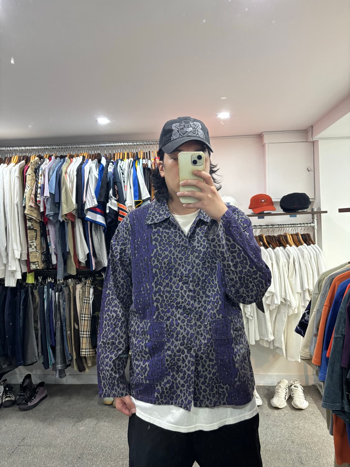 South2 west8 레어파드 퍼플 셔츠 자켓 상품이미지8