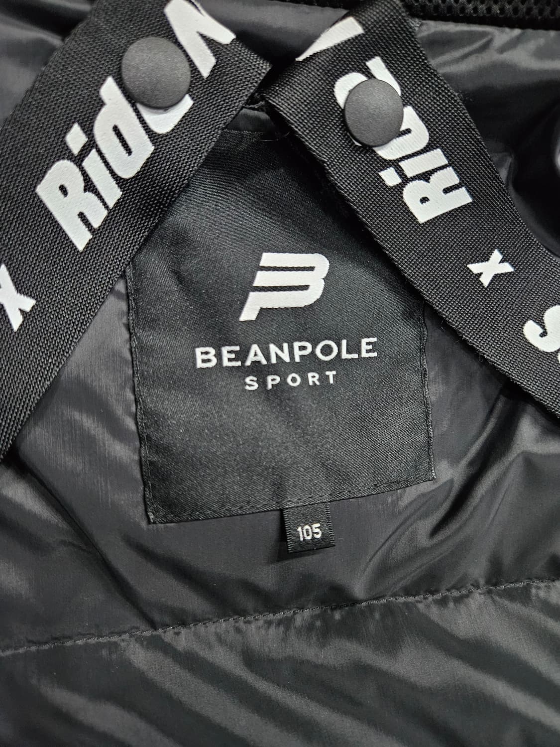 빈폴 네이비 남성 105 덕다운 하프 야상패딩  상품이미지3