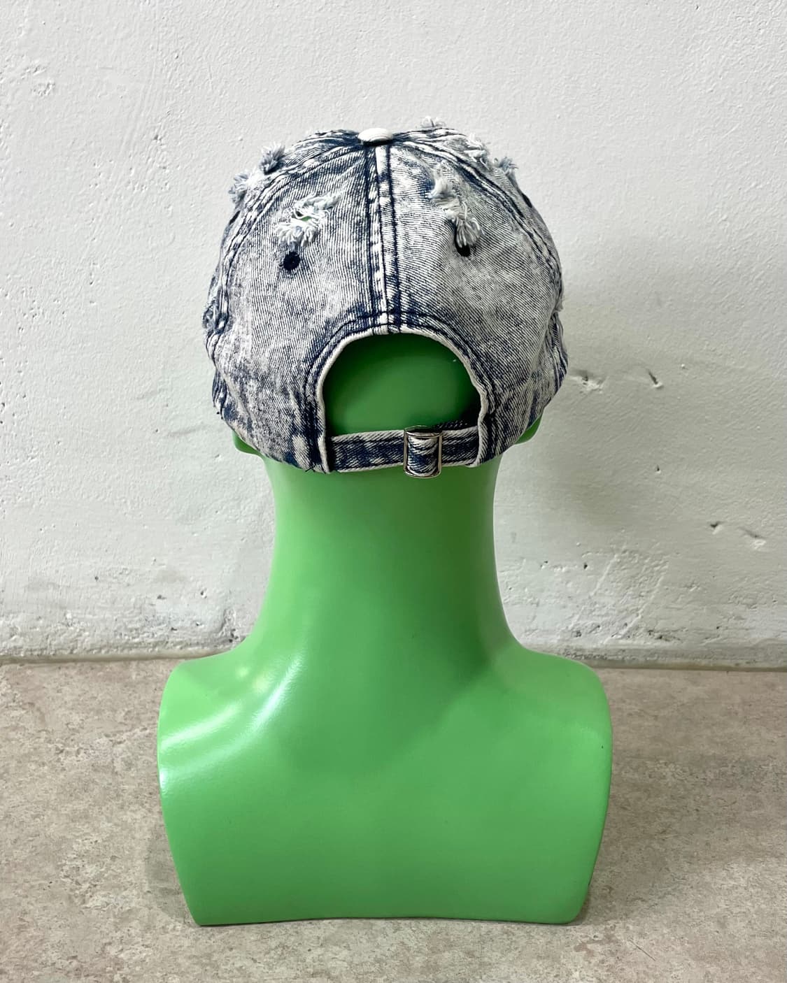 distressed washing denim cap 상품이미지4
