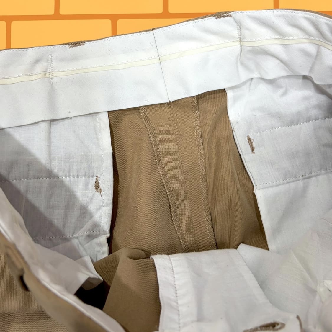 빈티지 클래식 베이지 치노 팬츠 (32) 상품이미지7