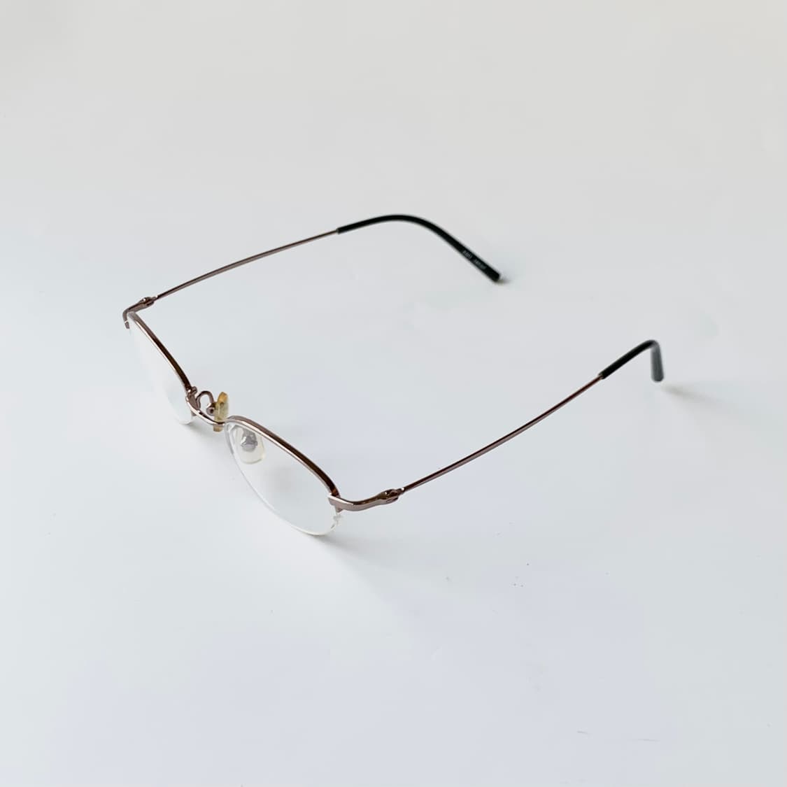 758 데드스탁 반무테 골드 라운드 오벌 빈티지안경 상품이미지3