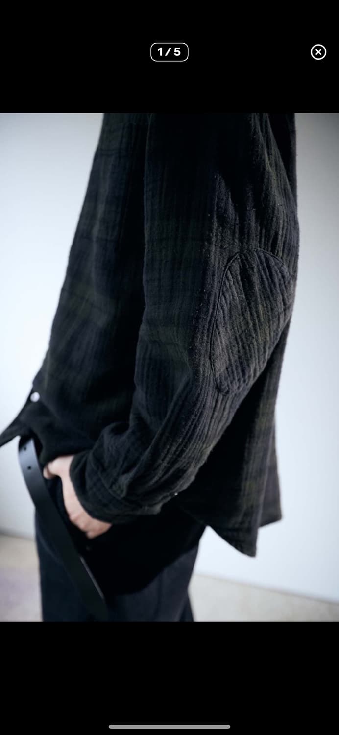해칭룸 아카이브 셔츠 v2 dyed black watch 3 상품이미지1