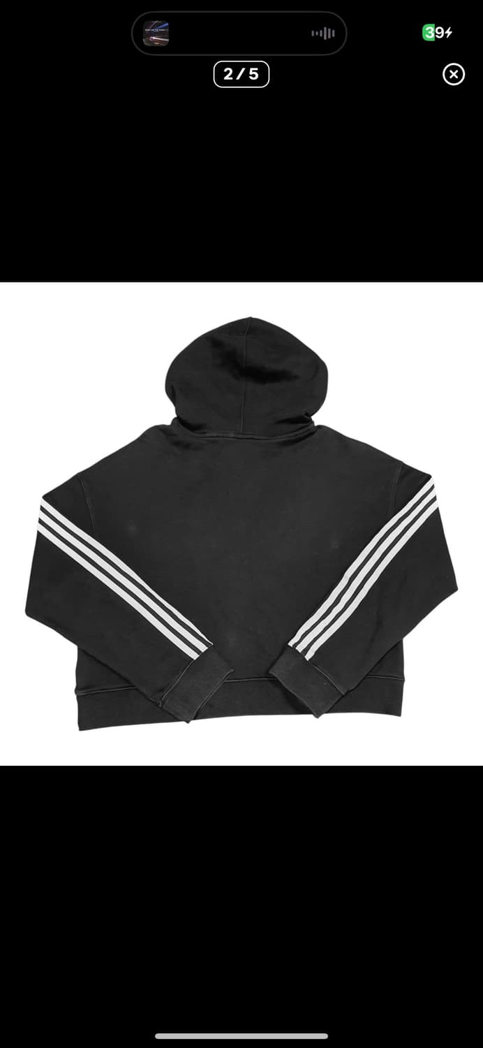  (바배) 아디다스 오리지널 크롭 후드티 상품이미지2