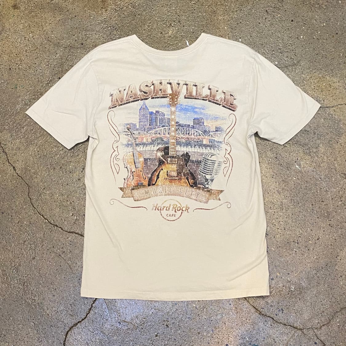 미국 빈티지 하드락 카페 네슈빌 투어티 락티셔츠 반팔티 상품이미지1