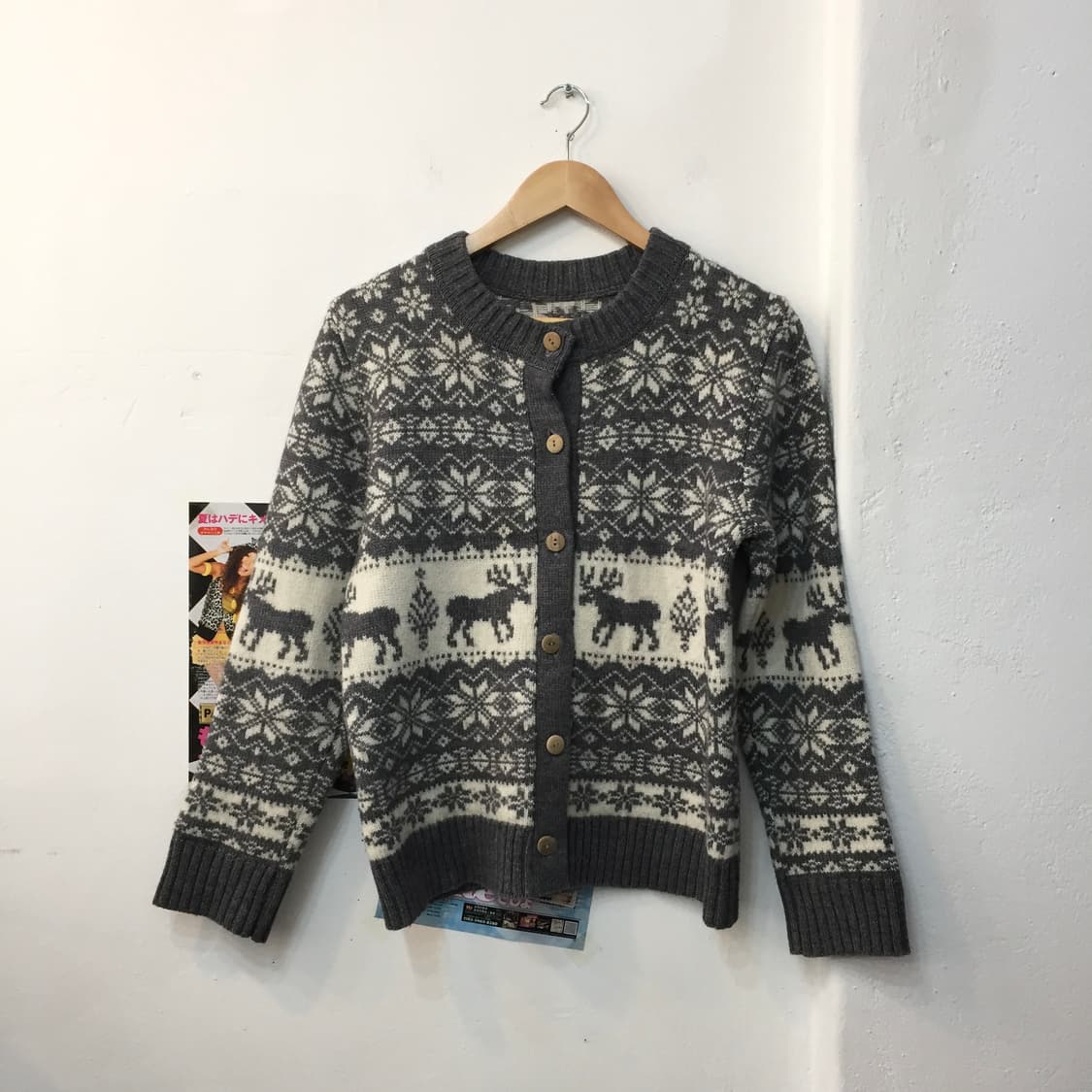 빈티지 코위찬 버튼 가디건 상품이미지1