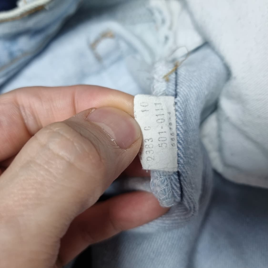 리바이스 501 made in usa 연청 상품이미지8