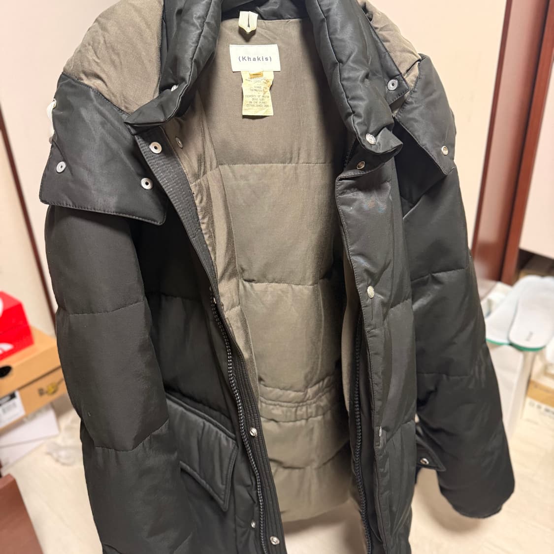 카키스 노마드 패딩 자켓 블랙 m 상품이미지2