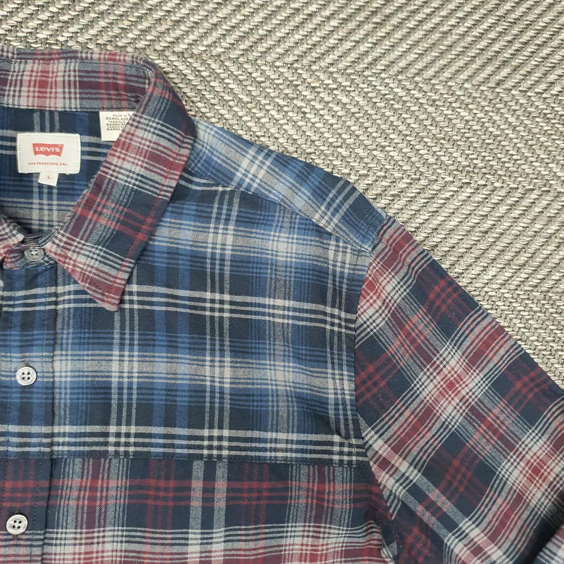 리바이스 춘추 긴소매 셔츠 남자105 상품이미지3