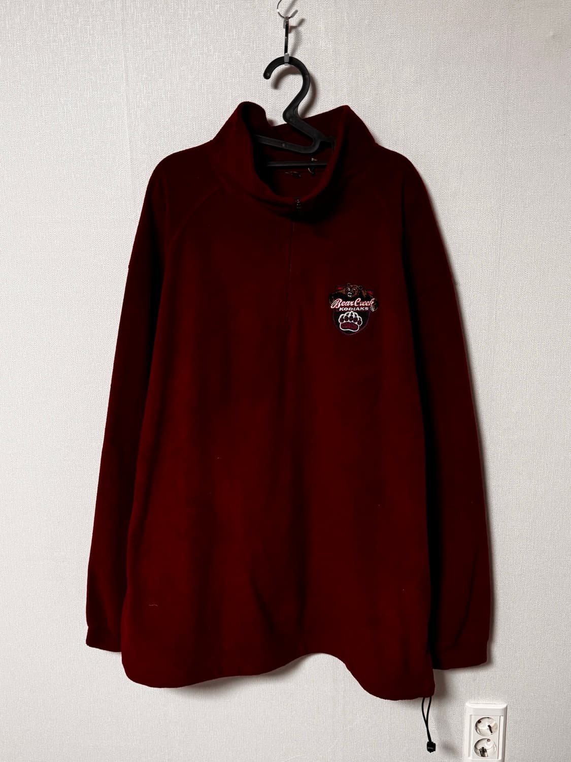 베어크리크 버건디 오버핏 플리스 상품이미지2