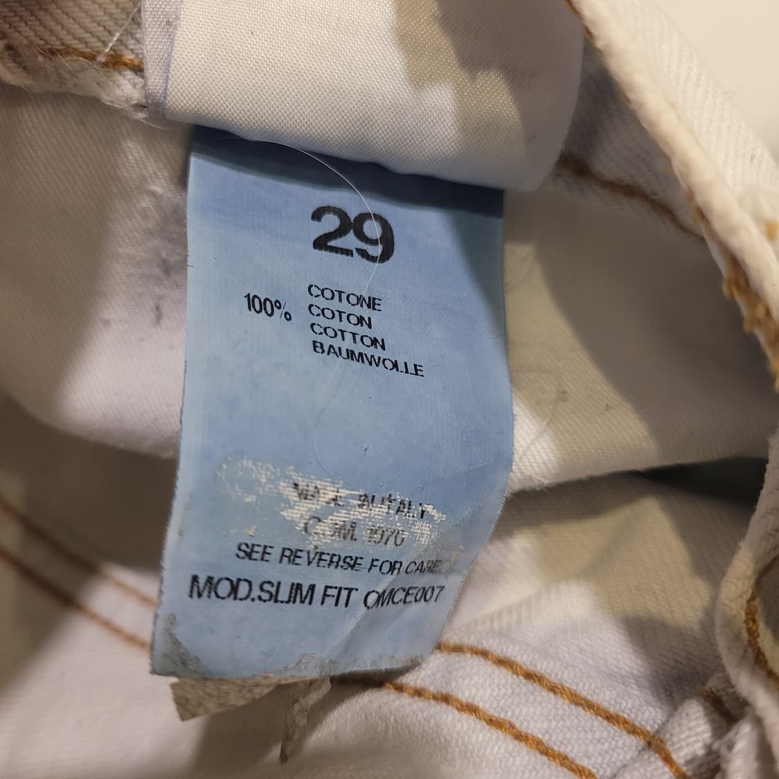 오프화이트 로고 데님팬츠 29 상품이미지6
