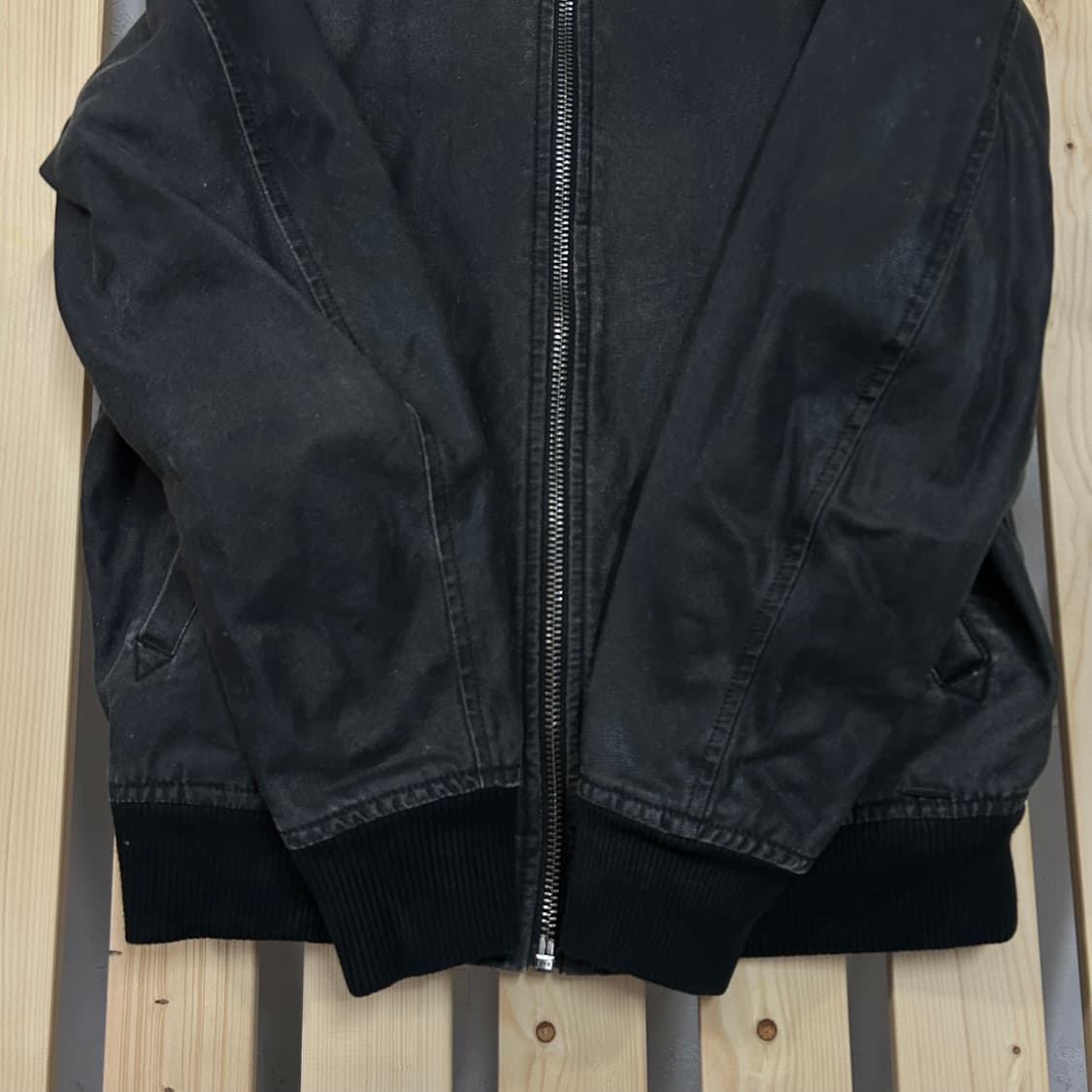 (S) 디젤 블랙 피그먼트 봄버자켓  상품이미지4