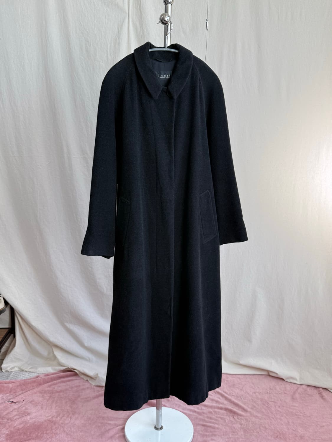 Allegri 퓨어 울 래글런 롱 코트 (벨트 포함) 상품이미지1