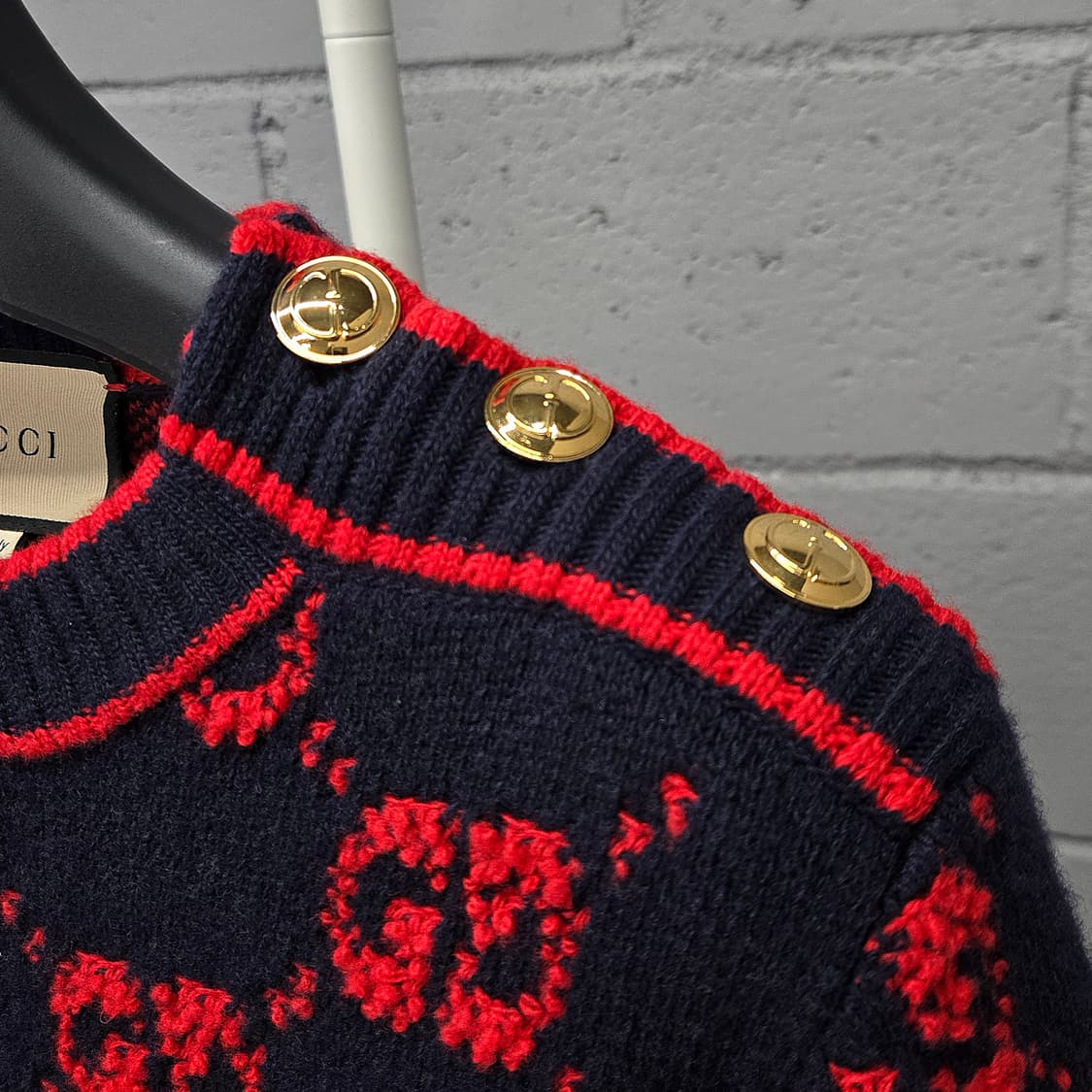 백화점판 / 구찌 GG 자카드 부클레 금장 니트 스커트 셋업 여성S 상품이미지3