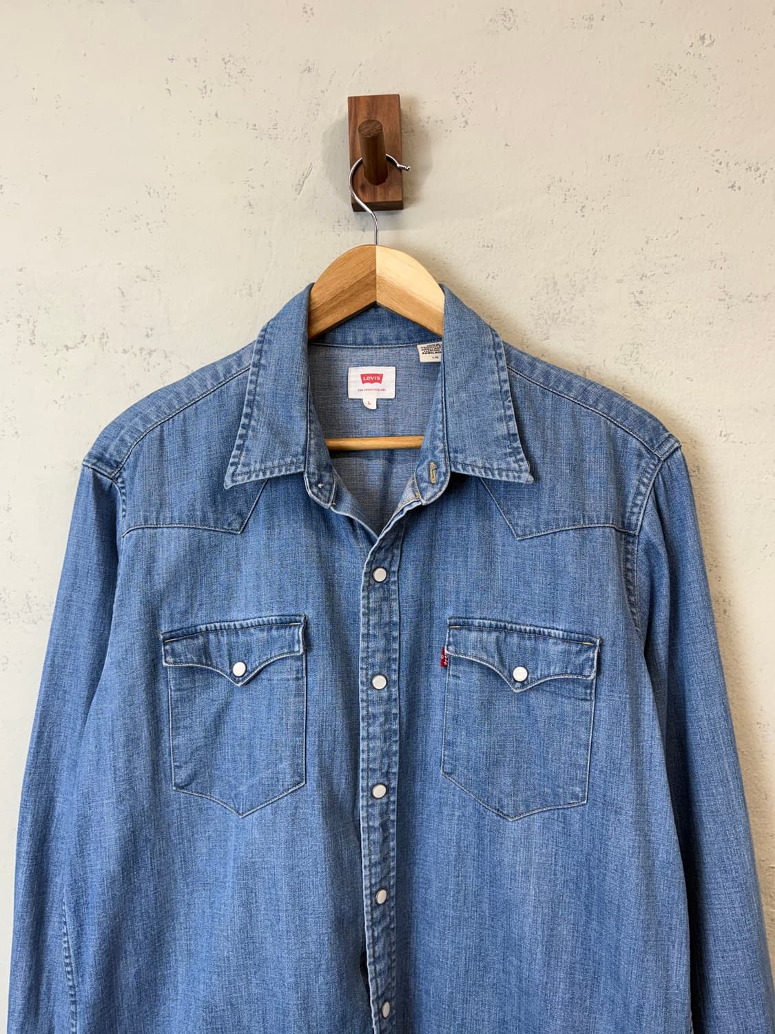 리바이스 빈티지 웨스턴 버튼 데님 셔츠 상품이미지4