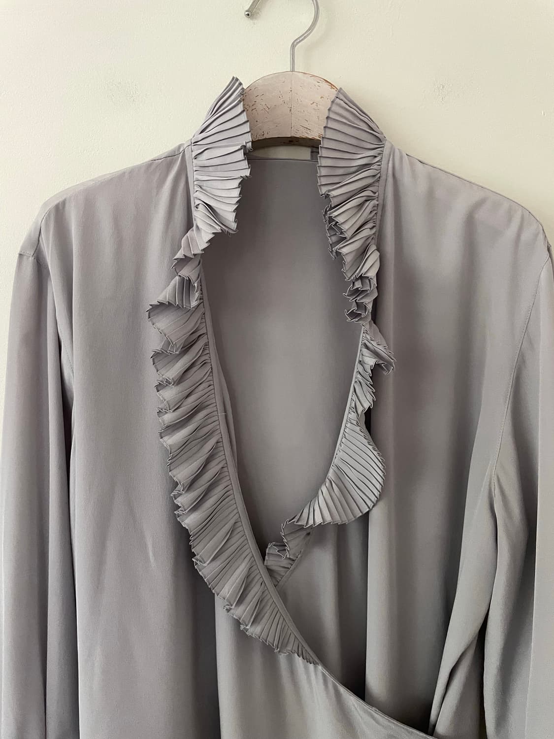 Christian Dior pleated neck wrap blouse 상품이미지2