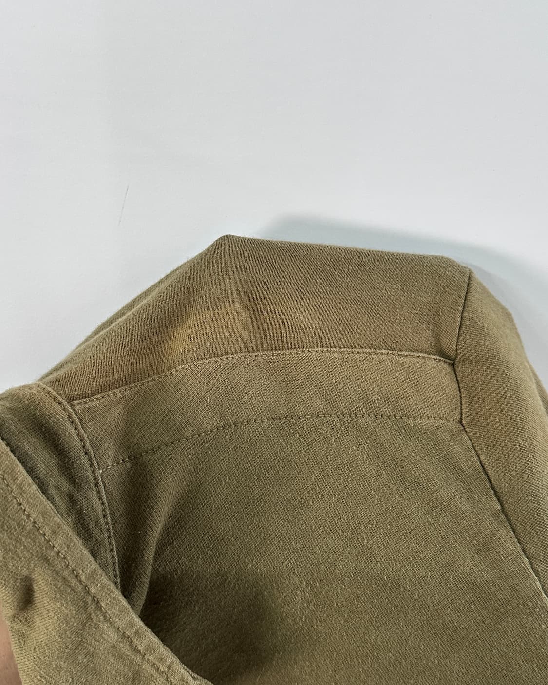RRL 더블알엘 카키 헨리넥 카라 슬리브 티 (va.38) 상품이미지4
