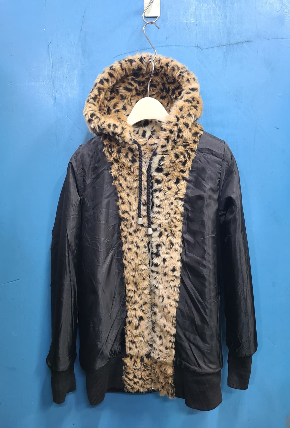 일본빈티지 레오파드호피퍼후드자켓like떠그클럽 상품이미지7