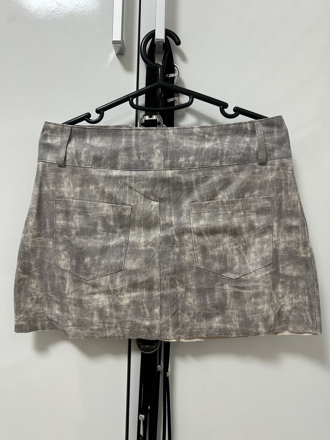 그런지 슬릿 미니 스커트 상품이미지3