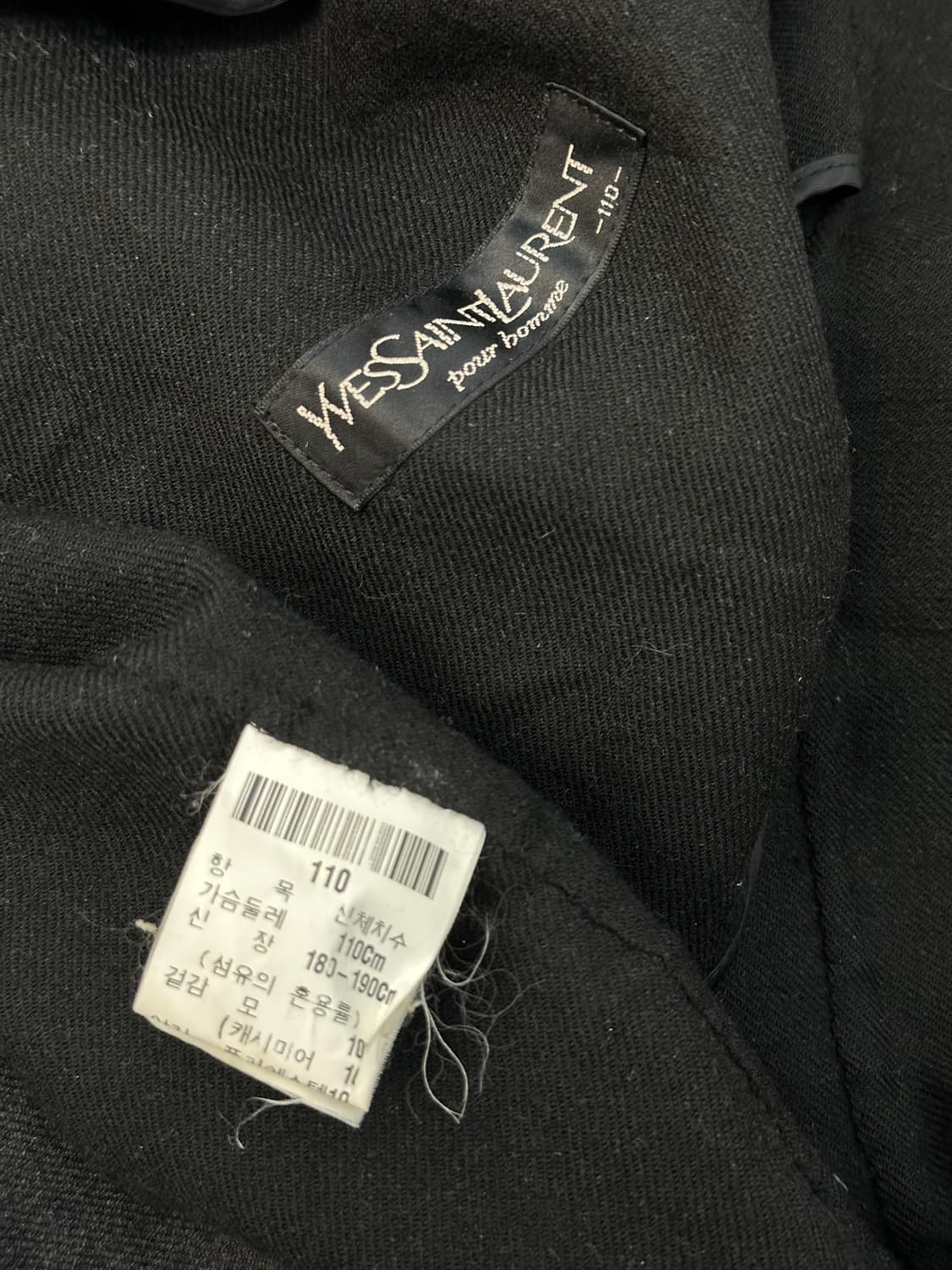 YSL 입생로랑 다크그레이 미니멀자켓 110 상품이미지5