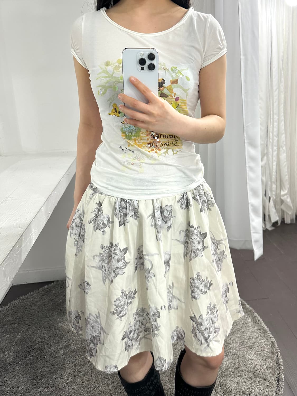 earth flower mini skirt 상품이미지3