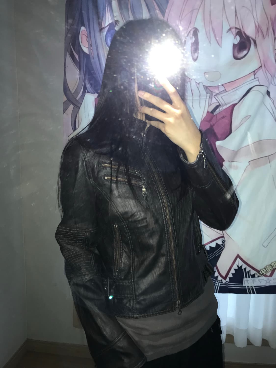 딥브라운 라이더 디테일 레더자켓 상품이미지1