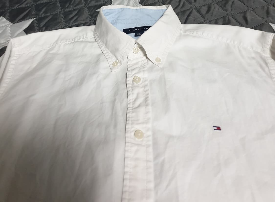 타미힐피거 스몰로고 옥스퍼드 코튼셔츠 (M) 상품이미지2