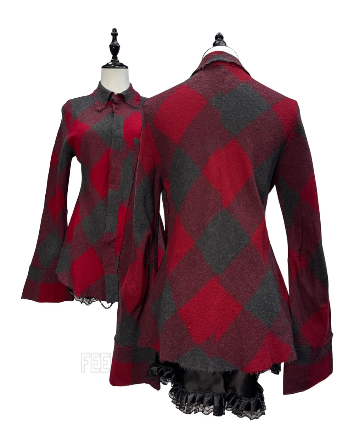 Grunge Tartan Red Shirt 상품이미지6