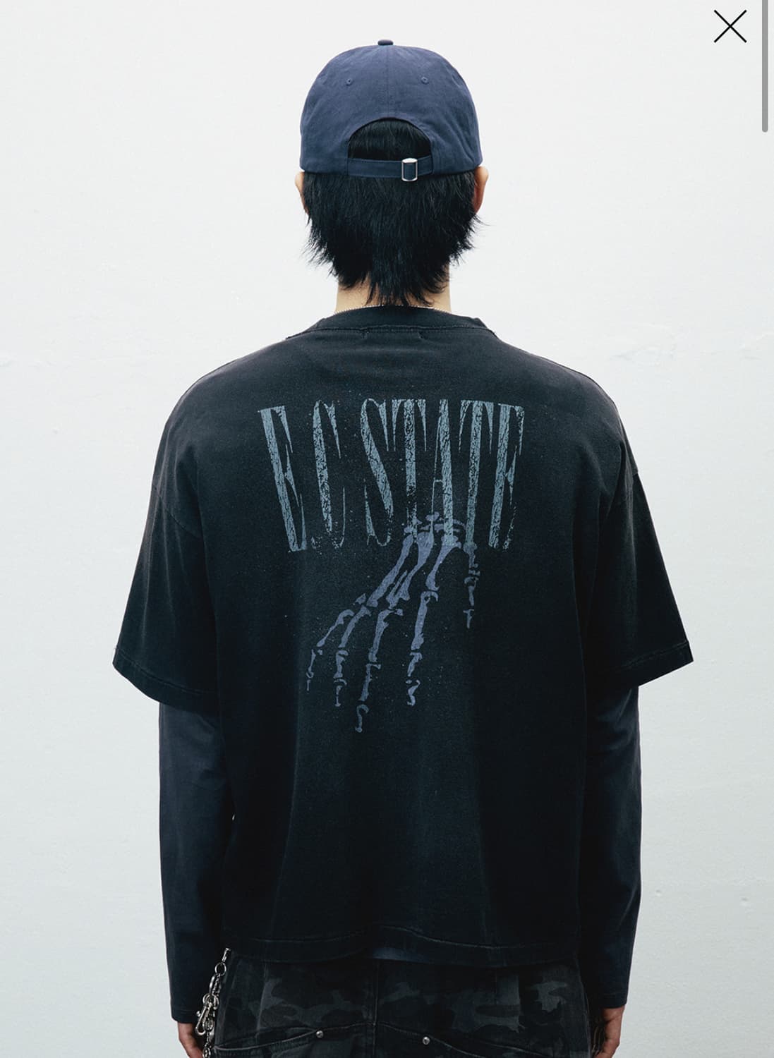 BACK SKULL HAND T-SHIRT 상품이미지2