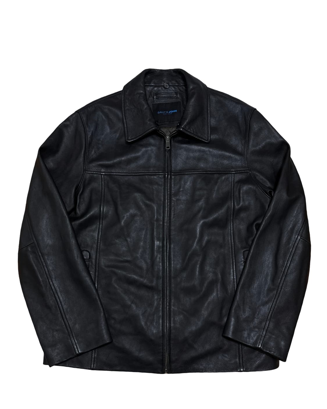 빈티지 블랙 양가죽 자켓 상품이미지1