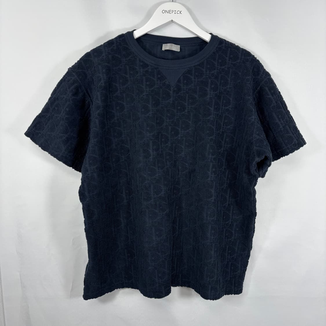 (새상품급,L)디올 오블리크 테리 반팔 상품이미지1